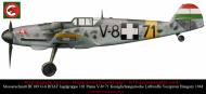 Asisbiz Messerschmitt Bf 109G6 RHAF Jagdgruppe 101 Puma V8+71 Koniglichungarische Luftwaffe Veszprem Hungary 1944 0A