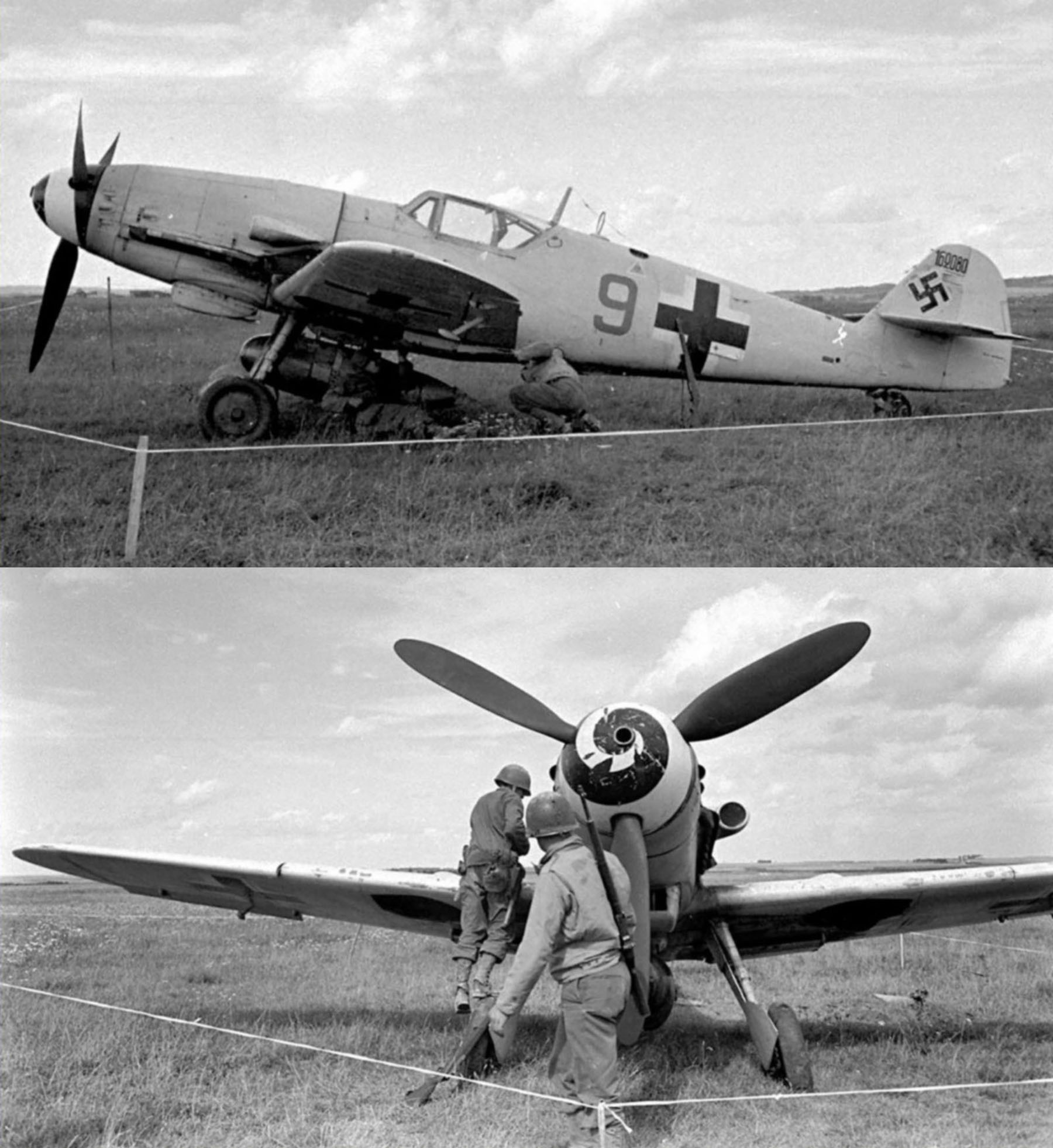 Messerschmitt Bf 109G6ASR3 Erla Stammkennzeichen Stkz RW+EC WNr 162080 Green 9 France 1944 01