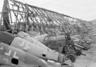Asisbiz Messerschmitt Bf 109G10 Erla WNr 511193 and WNr 492114 abandonded Leipzig May 1945 ebay 02
