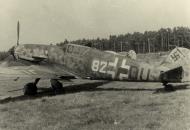 Asisbiz Messerschmitt Bf 109G6 partial Stammkennzeichen White 82 Stkz xx+DU unknown unit 01
