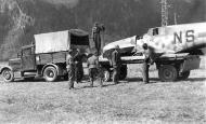 Asisbiz Messerschmitt Bf 109G6Trop Stammkennzeichen Stkz NS+IA being salvaged 02