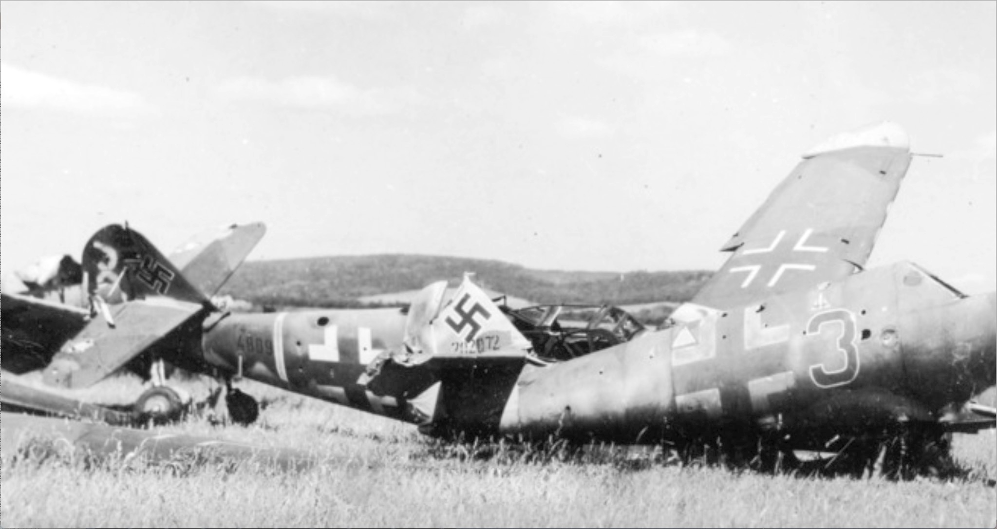 Messerschmitt Bf 109K4 unit unknown WNr 334889 Gottingen German April 1945 FB 01