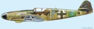 Asisbiz Messerschmitt Bf 109K4 12.JG27 Blue 7 bar Prague Germany 1945 0A