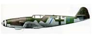 Asisbiz Messerschmitt Bf 109K4 12.JG27 Blue 7 bar Prague Germany 1945 0B