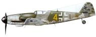 Asisbiz Messerschmitt Bf 109K4 11.JG3 Yellow 4 Hans Strebel with Ingeborg WNr 334210 Passwalk 1945 0A