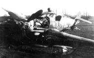 Asisbiz Messerschmitt Bf 109K4 1.JG77 White 3 ldg accident with Wolfgang Schulze Neuruppin 1945 01