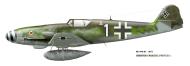 Asisbiz Messerschmitt Bf 109K4 9.JG77 White 1 Franz Menzel WNr 330204 Germany 1944 0A