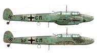 Asisbiz Messerschmitt Bf 110C Zerstorer 4.(H)14 5F+CM Friedrich Karl Runde WNr 2177 1940 0B