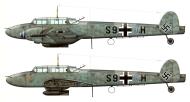 Asisbiz Messerschmitt Bf 110D Zerstorer 1.ErprGr210 S9+SH Battle of Britain France 1940 0A