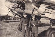 Asisbiz Messerschmitt Bf 110E Zerstorer 1.ErgZerstGr 4M+UB background with A engines Deblin Irena Poland Oct 1942 01