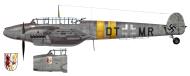 Asisbiz Messerschmitt Bf 110G2 Zerstorer FFS B38 Stkz DT+MR WNr 420012 Bad Langensalza Germany 1944 Revi 77 P36