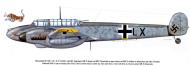 Asisbiz Messerschmitt Bf 110G2 Zerstorer 13.(Z)JG5 1B+LX Helmut Ziegenhagen Vaasa Finland 1943 0A