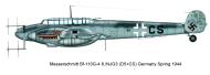 Asisbiz Messerschmitt Bf 110G4 Zerstorer 8.NJG3 D5+CS Germany 1944 0A