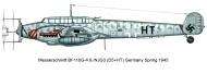 Asisbiz Messerschmitt Bf 110G4 Zerstorer 9.NJG3 D5+HT Germany 1945 0A