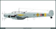 Asisbiz Messerschmitt Bf 110F4 Zerstorer RRAF 12NJG6 2Z+AW Ion Simon WNr 5084 Otoeni Rumania Jun 1944 0B