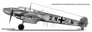 Asisbiz Messerschmitt Bf 110C Zerstorer 8.ZG76 2N+BN France 1940 0C