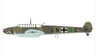 Asisbiz Messerschmitt Bf 110C Zerstorer Stab II.ZG76 2N+DC Northern France 1940 41 Airfix 0B