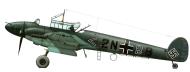 Asisbiz Messerschmitt Bf 110C4 Zerstorer Stab I.ZG1 2N+BB Deelen Arnhem Holland early 1940 0A