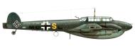 Asisbiz Messerschmitt Bf 110D Zerstorer 3.ZG76 M8+SL profile 0A