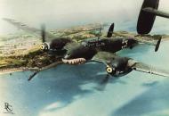 Asisbiz Messerschmitt BF 110C4 Zerstorer 6.ZG76 M8+EP over the English Channel August 1940 01