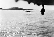 Asisbiz Bristol Blenheim IVF RAF 60 Sqn flying low to attack a Japanese coaster off Akyab Burma 11 October 1942