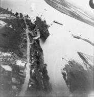 Asisbiz Bristol Blenheim RAF 226Sqn flying low over their target at Rotterdam 16th Jul 1941 IWM C2055