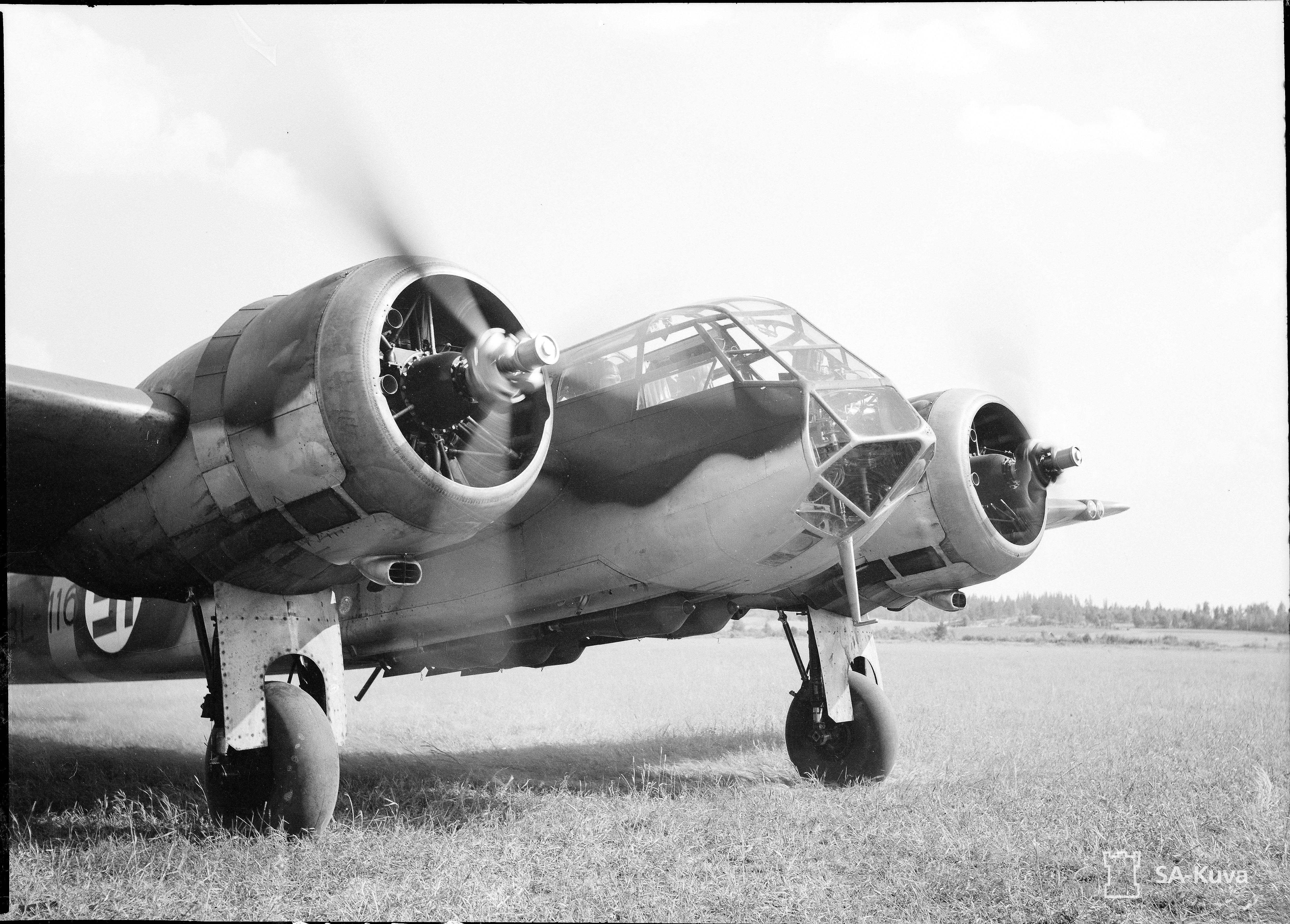 Bristol Blenheim I FAF LeLv BL116 at Mikkeli Airport 11th Jul 1941 23019
