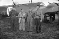 Asisbiz BL137 aircrew Oiva Hyttinen Martti Keinanen Niilo Hakala n WarCorr Hugo Valpas at Hyotiainen 21st Aug 1941 38459