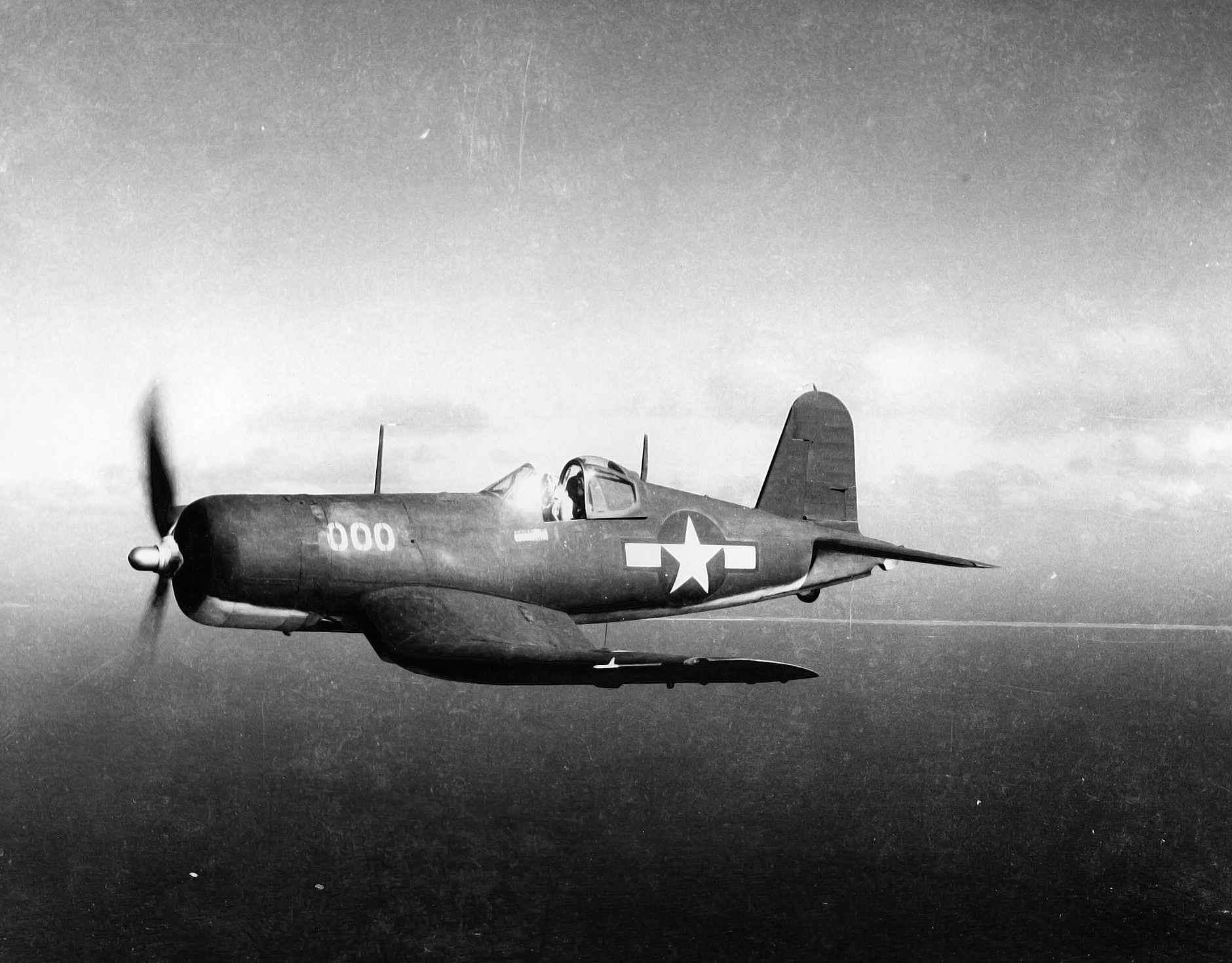 Aircrew Charles Lindbergh flying Vought F4U-1A Corsair VF-24 White 000 Roi Namur Kwajelein 02