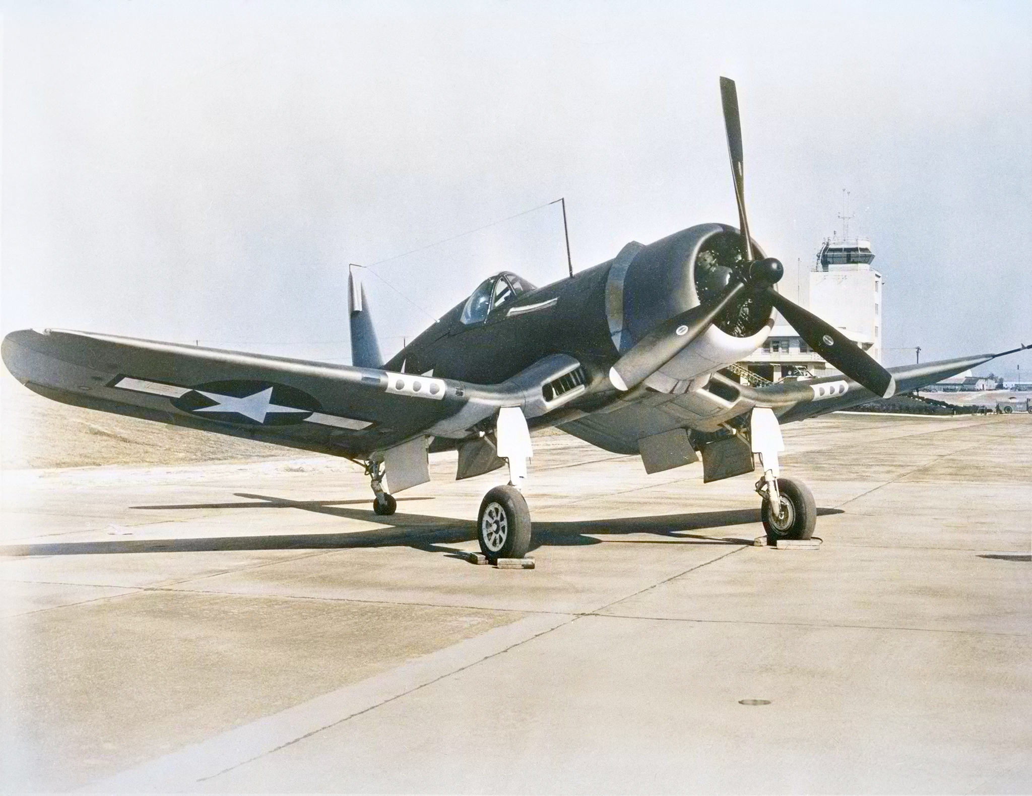 Goodyear FG 1D Corsair trainer with guns removed state side USA ASC1