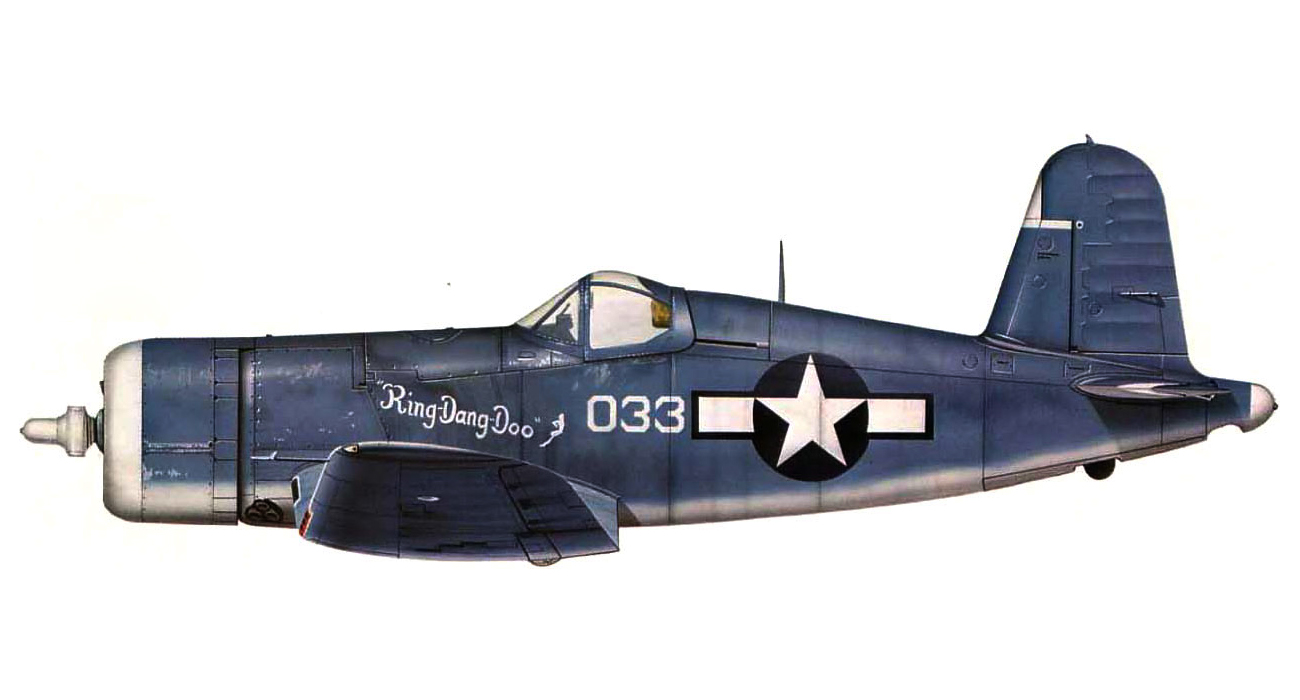Vought F4U-1A Corsair VMF-217 White 033 Ring Dong Doo at Mariannas 1944 0A
