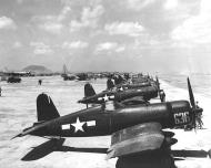 Asisbiz Goodyear FG 1D Corsairs Marine Air Wing MAG 4 at Iwo Jima's Motoyama Airfield No 2 1945 01