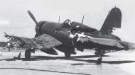Asisbiz Vought F4U 1A Corsair VMF 113 White 441 written off after landing Ie Shima Okinawa 4th July 1945 01