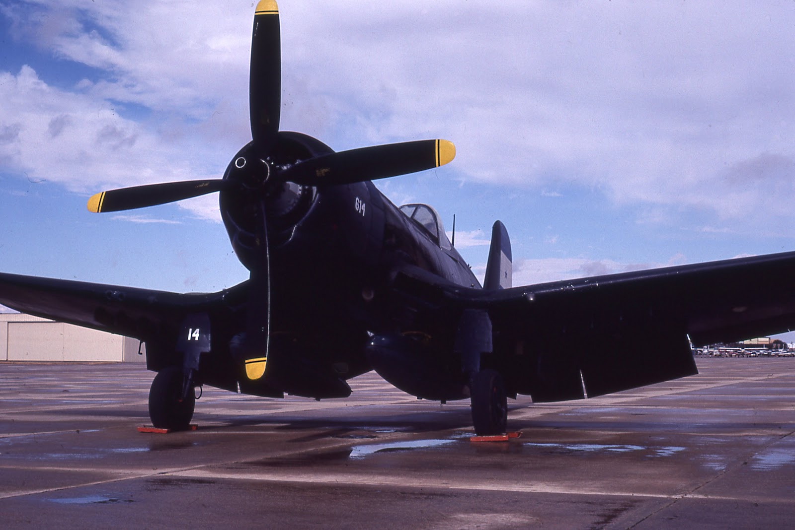 Vought F4U 4 Corsair civil N4908M Ex Honduran AF 23rd Dec 1979 Friddell 01