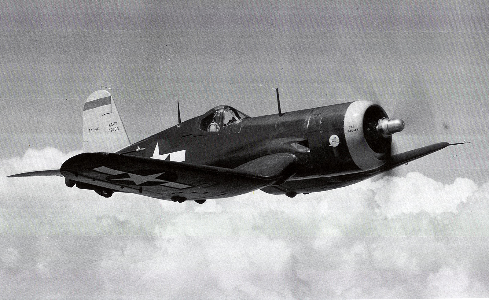 Vought F4U 4X Corsair USN Bureau No 49763 01