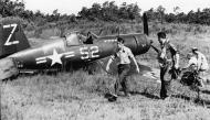 Asisbiz Goodyear FG 1D Corsair NARTU White Z52 BuNo xxx62 landing mishap NAS South Weymouth MA 1947 01