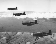 Asisbiz Vought F4U 1D Corsairs White 49 47 50 and 41 in formation near Moana Loa HI 1945 01