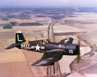 Asisbiz Vought F4U 4 Corsair NAS White L15 BuNo 96832 Los Alamitos over southern California 1950 02