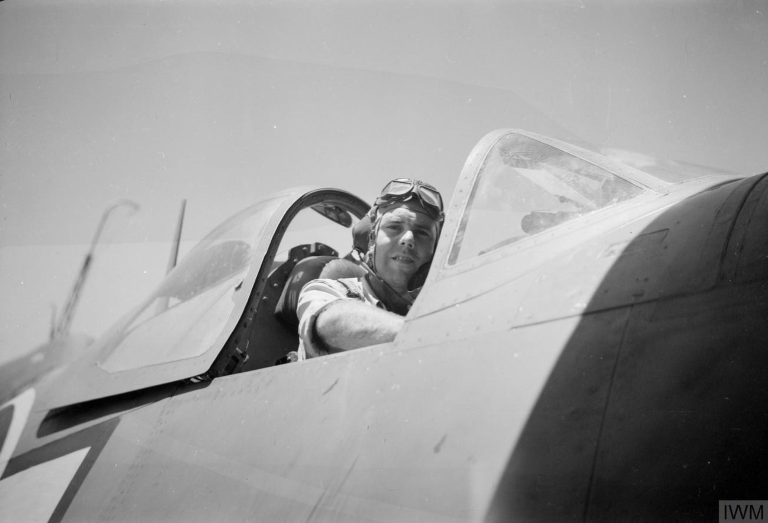 Fleet Air Arm Corsair 118 SubLt M Barbour aboard HMS Illustrious Apr 1945 IWM A29459