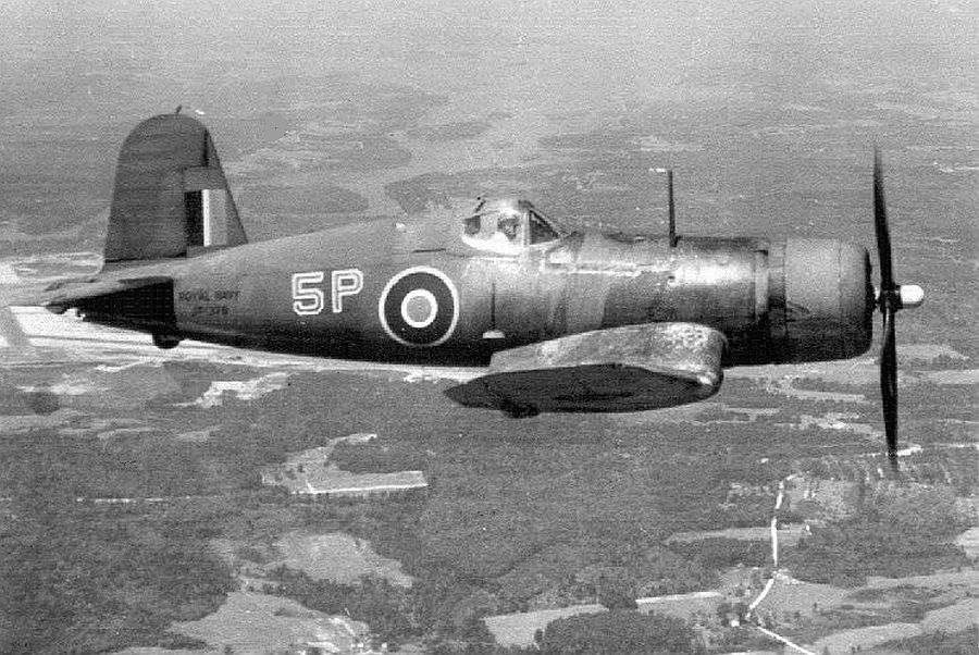 Fleet Air Arm FAA 1835NAS Corsair I Red 5P JT376 at NAS Brunswick Main Oct 1943 01