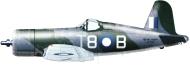 Asisbiz Fleet Air Arm 1836NAS Corsair II T8B JT422 SubLt Wally Knight HMS Victorious 1944 0A