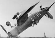 Asisbiz Fleet Air Arm 1836NAS Corsair II T8G landing mishap HMS Smiter 1944 IWM A29168