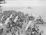 Asisbiz Fleet Air Arm Corsair IIs n Barracuda torpedo bombers aboard their with HMS Kent IWM A24786