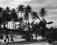 Asisbiz RNZAF 4 Servicing Unit Corsair NZ5324 having its 320 hour maintenance check at Mokerang Los Negros 01