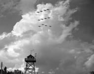 Asisbiz RNZAF Corsairs arriving back from their daily missions at Bougainville 1944 01