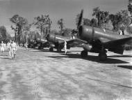 Asisbiz RNZAF Vought F4U 1D Corsairs of 22Sqn prior to departure for New Zealand at Piva Bougainville 03