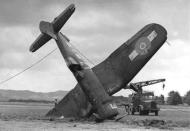 Asisbiz Vought F4U Corsair RNZAF White 17 landing mishap 01