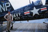 Asisbiz Vought F4U 5N Corsair VC 3 White NPxxx BuNo 121915 LCDR visiting USS Boxer 1952 01