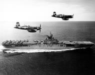 Asisbiz Vought F4U 5NL Corsair VC 3 White NP23 and NP11 USS Boxer off Korea 4th Sep 1951 01