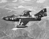 Asisbiz Grumman F9F Panther VF-111 code V112 BulNo 126204 in flight over Korea from USS Philippine Sea 1950 01
